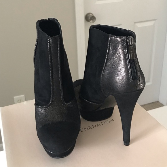 BCBGeneration Shoes - NEW BCBG Chazz mixed media stiletto booties